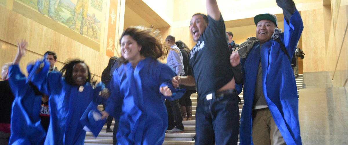 Momentum Alliance youth celebrate Tuition Equity